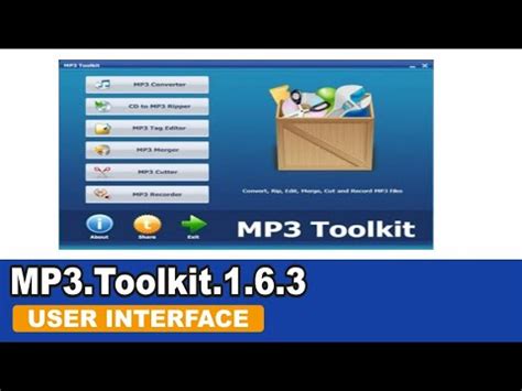 Independent access of the Foldable Mp3 Toolkit 1. 6